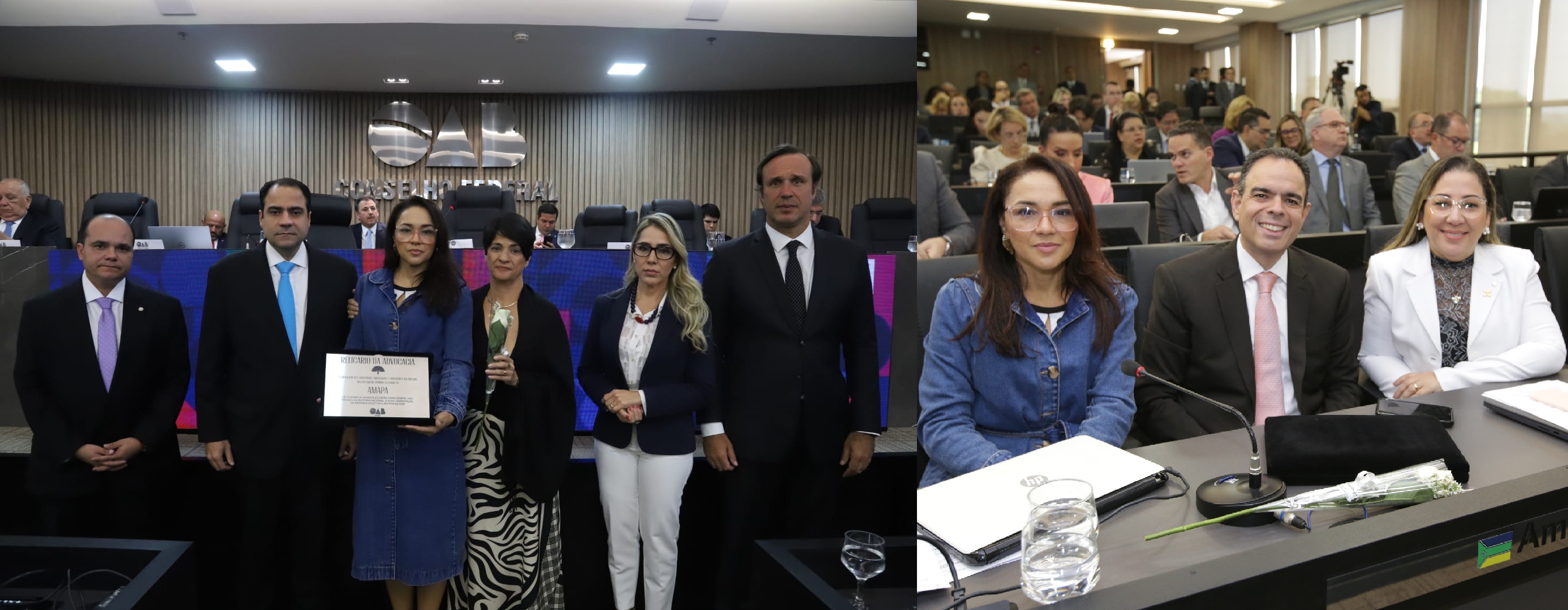 Representantes da OAB-AP participam de lançamento do Relicário da Advocacia, do CFOAB